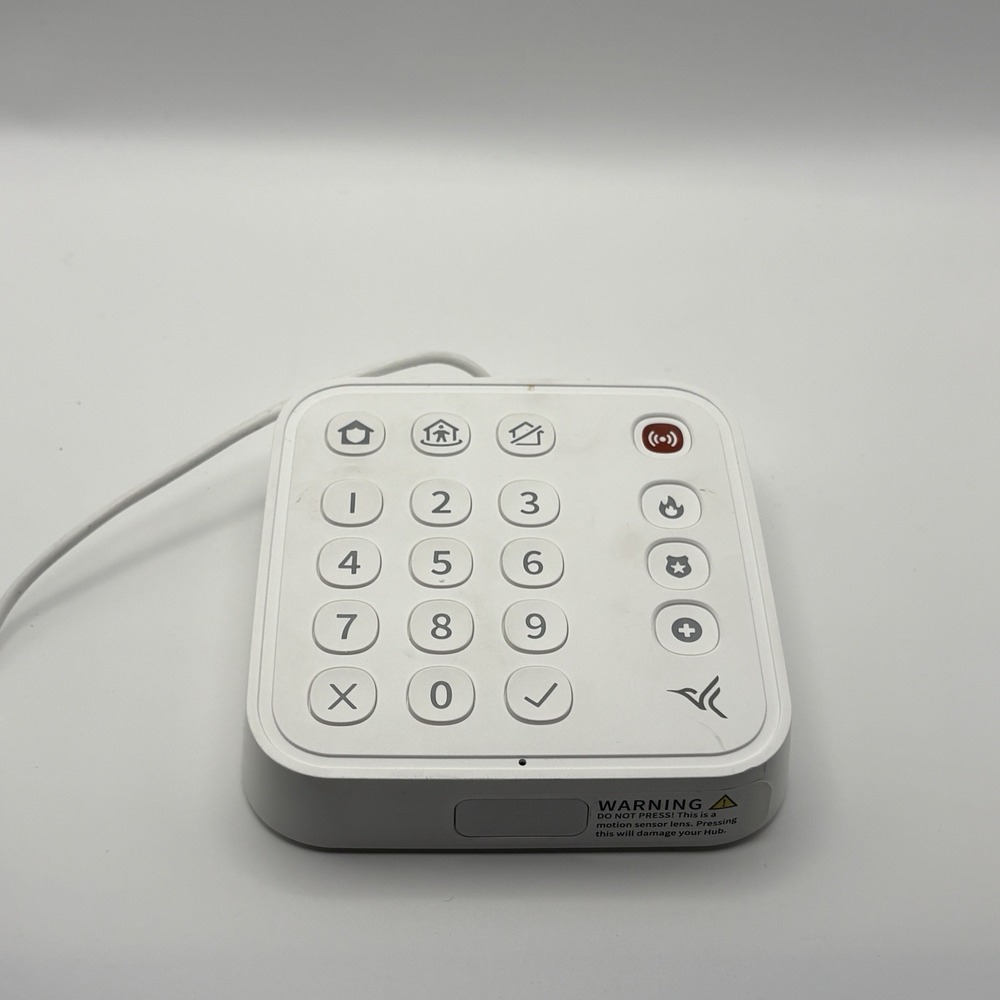 Arlo Keypad Sensor Hub SH1001 Home Security System Motion Siren White Used